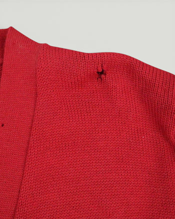 1960s Spaulding Sand Knit Varsity Cardigan Sweater