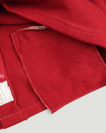 1960s Spaulding Sand Knit Varsity Cardigan Sweater