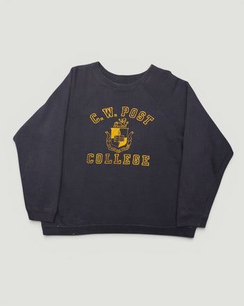 Vintage C.W. Post College Raglan Sweatshirt