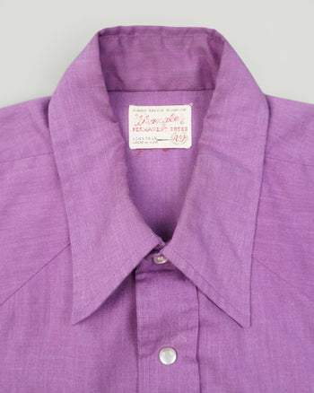 Vintage Wrangler Permanent Press Pearl Snap Shirt