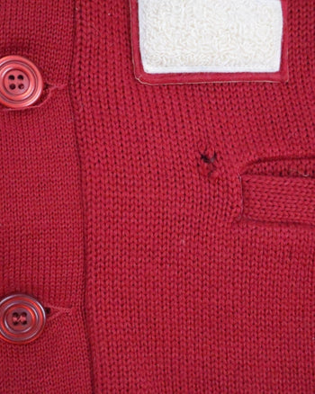 1960s Spaulding Sand Knit Varsity Cardigan Sweater