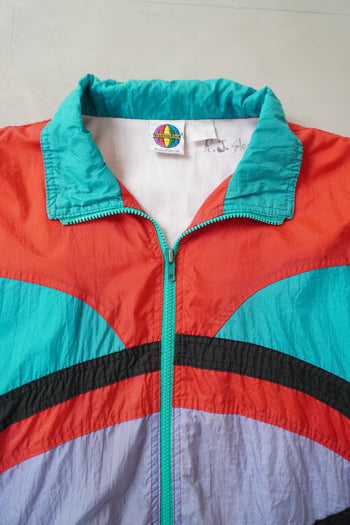 London Fog Colorblock Nylon Track Jacket