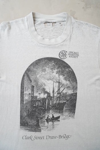 Chicago Maritime Society Thin Thrashed Graphic T-Shirt