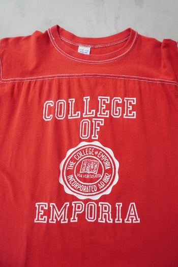 College of Emporia Red Football T-Shirt