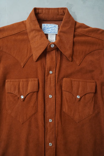 Rockmount Ranch Wear Rust Pearl Snap Western Shirt