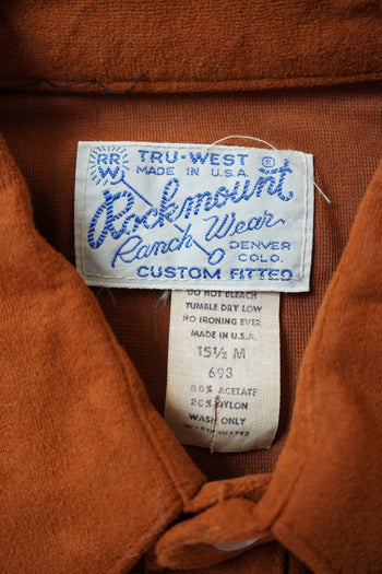 Rockmount Ranch Wear Rust Pearl Snap Western Shirt