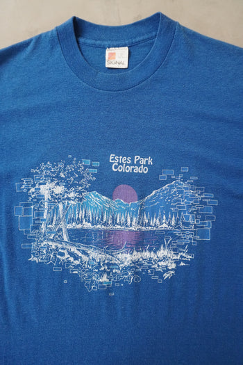 Estes Park Colorado Blue Mountain Graphic T-Shirt
