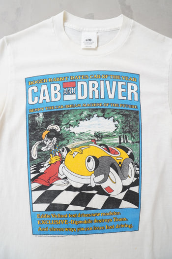 Roger Rabbit Cab and Driver White T-Shirt