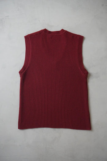 Ribbed V-Neck Sweater Vest