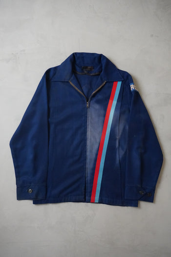 Vintage Sunfaded Striped Racing Jacket